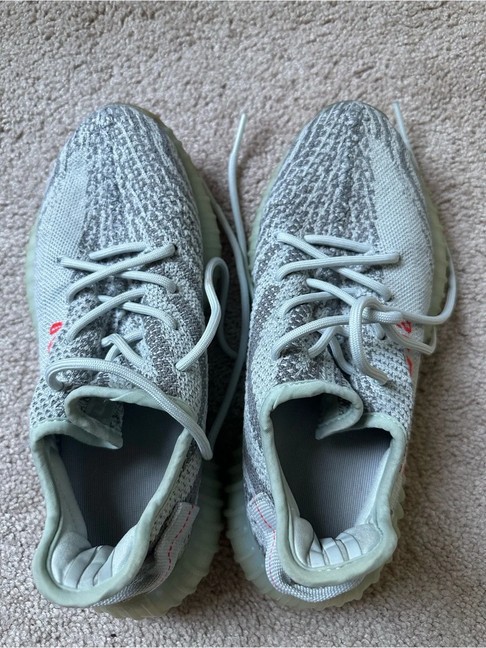 Yeezy Boost 350 V2 Grey zebra Stripe Sneakers Men’s size 6.5 women’s size 8